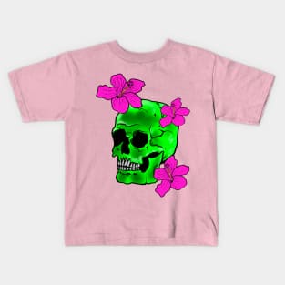 Green skull Kids T-Shirt